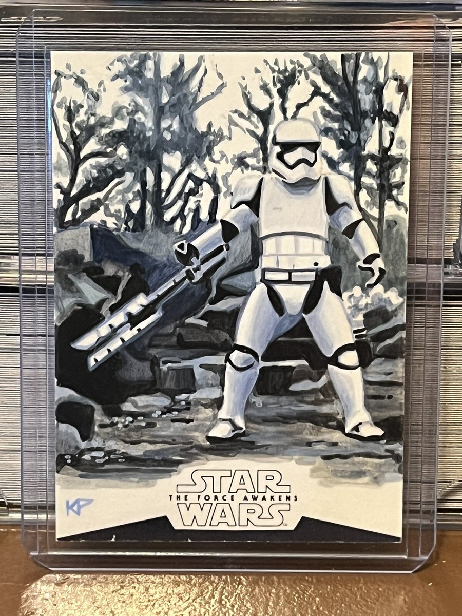 Topps - スケッチカード Star Wars The Force Awakens Star Wars Topps Sketch Card 1/1 Kris Penix The Force Awakens