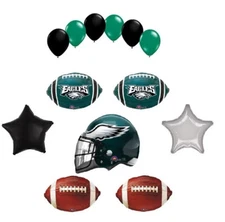 Philadelphia Eagles Football Helmet Balloon Decoration Pack 13 Piece