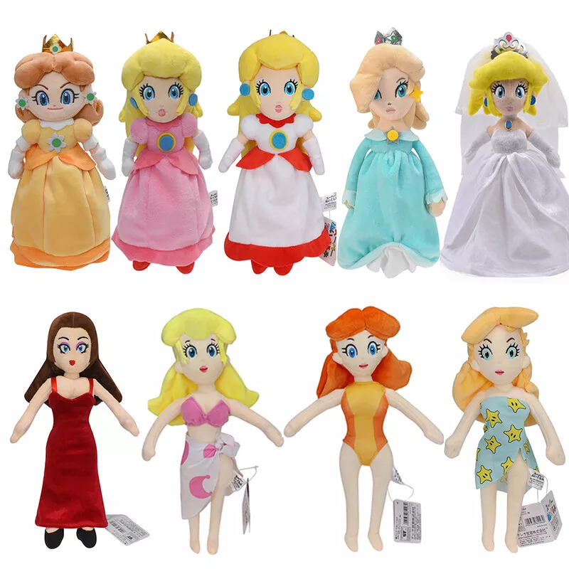 Super Mario Bros Plush Toys Princess Peach Daisy Soft Stuffed Doll Birthday Gift