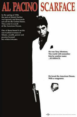 SCARFACE KUNSTDRUCK ART PRINT ONE SHEET POSTER 40x30cm