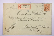 German Inflation 1924 - Registered Mail - Hamburg - J7970