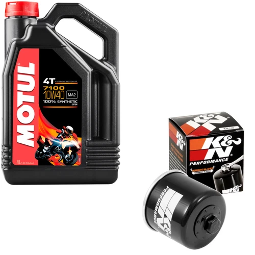 Motul 7100 10w40 Synthetic 4L Oil & K&N Filter Kit For Suzuki GSXR 1000 R 2020