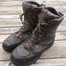 DANNER Boots Mens 11.5 PRONGHORN Mobu GTX 8" LEATHER Camo GORE-TEX 1000G 42218