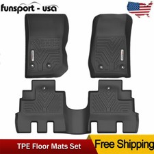 Floor Mats For 2014-2018 Jeep Wrangler Jk Unlimited 4 Door All Weather Tpe Liner Floor Mats For 2014-2018 Jeep Wrangler Jk Unlimited 4 Door All Weather Tpe Liner