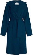 BNWT Zimmermann Moncur Wrap Coat In Teal Size 2