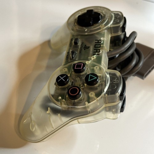 Hori Sony PlayStation PS1 Clear Controller Gamepad SLPH 0013 - Picture 5 of 8