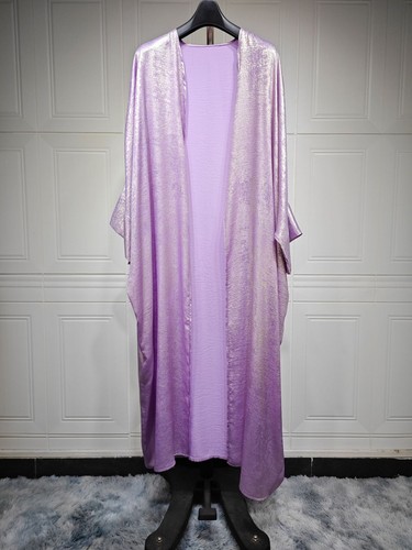 Open Kaftan Abaya Women Cardigan Long Dress Modest Kimono Muslim Robe Arab Gown - Picture 34 of 72