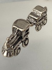 Vintage Sterling Silver Steam Train & Carriage Miniature
