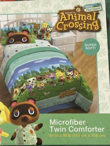 New Horizons Animal Crossing DIY Paradise Twin Comforter kids bedding new in pkg - Picture 2 of 9