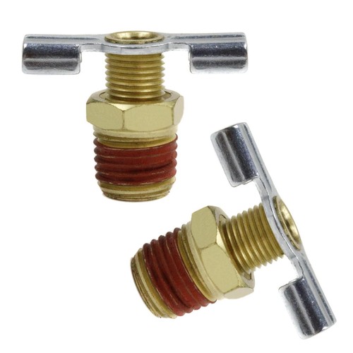 2 Pack 132 ROLAIR 1/4" Air Compressor Drain Valve 1/4" NPT Tank Petcock