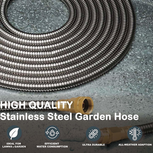Stainless Steel Garden Hose: Durable Quality Metal with High-Pressure Water Outp - Picture 6 of 23