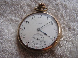 orologio da tasca elgin argento