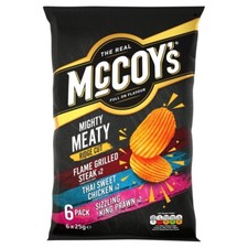 McCoy's Mighty Meaty Flavour Crisp 36 x 25g - NEW STOCK