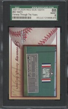 2001 Fleer Red Sox 100th #95 Fenway Thru the Years 1990's SGC 88 NM/MT  8