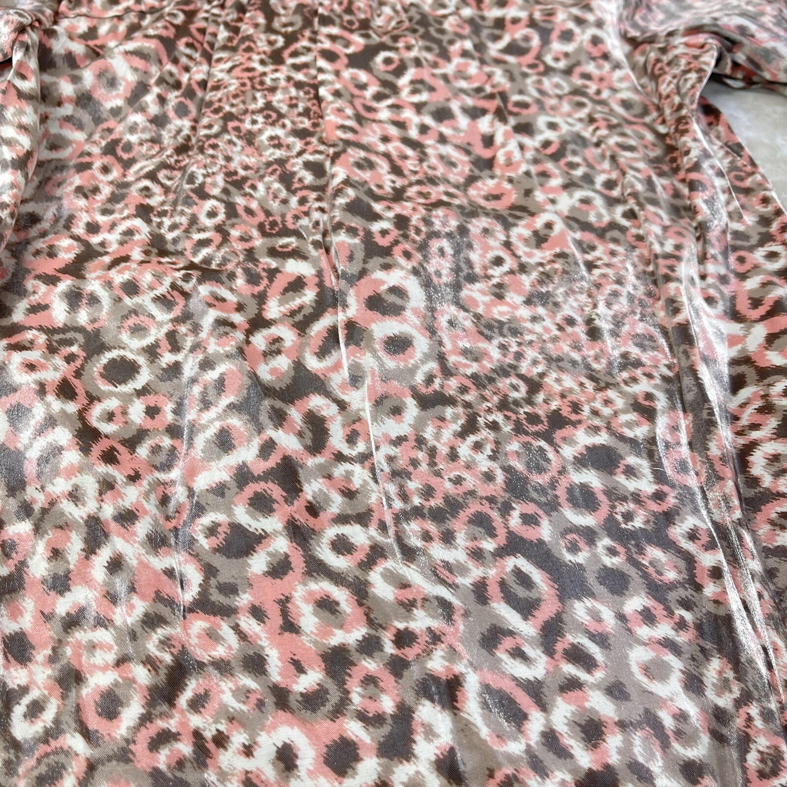 Ruby RD Petite Animal Print Metallic Button Up LO… - image 13