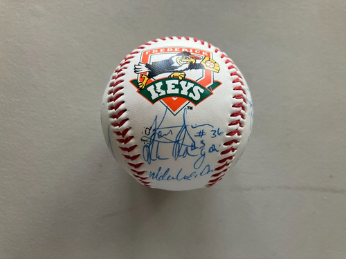 Béisbol Frederick Keys 1999 autografiado Andy Etchebarren--Eddie Martínez++ - Imagen 2 de 6