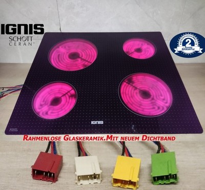 Ignis AKL499/NE/02 mit Schott Ceran  Glaskeramik Frameless HOB mit 2 J Garantie