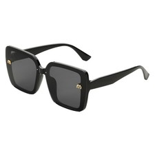 Sunglasses for Women Men, PC Fashion Sunglasses, Black  Gray