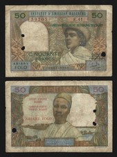 MADAGASCAR 50 Francs 1969 BC / Fine