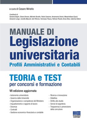 Cesare Miriello Manuale di legislazione universitaria - Profili Ammi (Paperback)