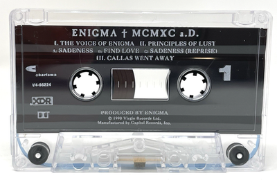 Enigma MCMXC a.D. Cassette Tape 1990 Charisma/Virgin Electronic