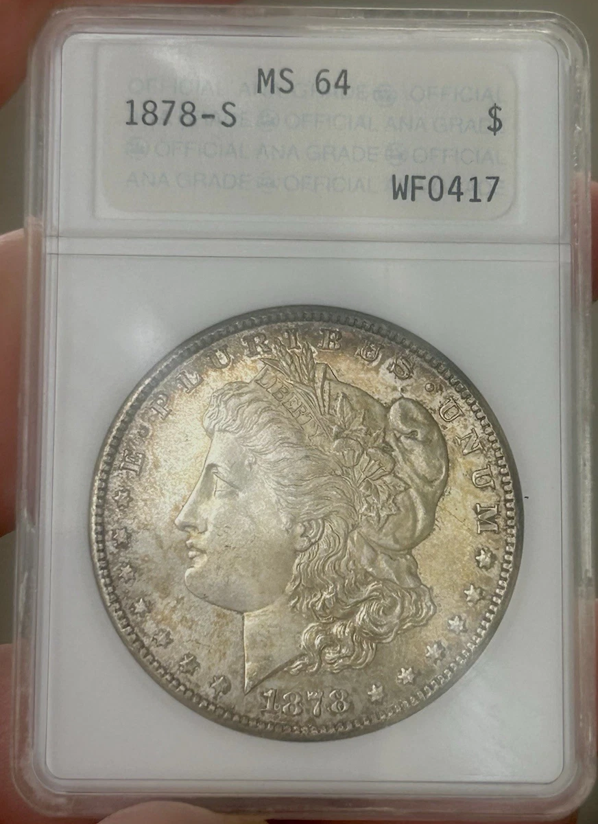 Uncirculated Silver 1878 Year Morgan US Dollars (1878-1921) for