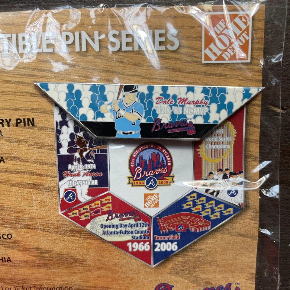 Vintage Collectible Pin Series Atlanta Braves Dale Murphy MVP NEW - Image 3 of 3