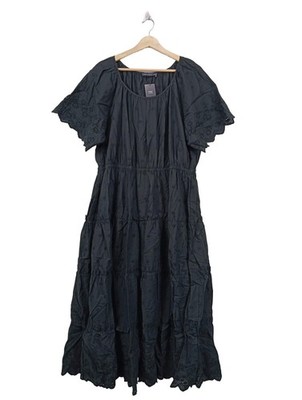 M&S COLLECTION Sommerkleid Damen Kleid Gr. DE 50 schwarz Casual-Look
