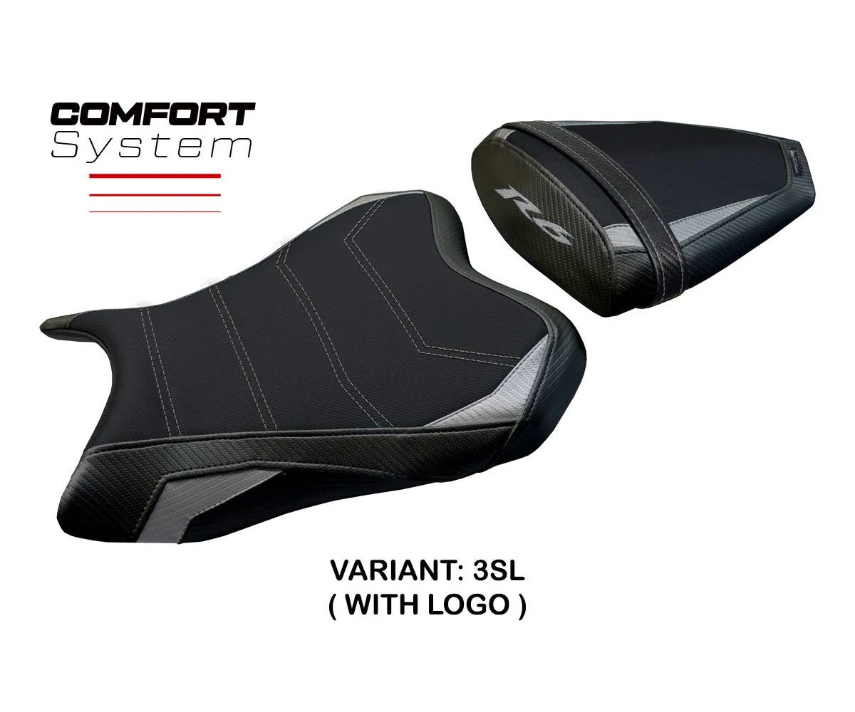 Seat cover Aichi Comfort Sys Silver SL + logo Tpz compatible YAMAHA R6 2006 2007