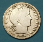 1908-o  BARBER HALF - SILVER