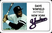1981 Perma-Graphic Superstar Credit Cards (125- prefix) Dave Winfield 2.75