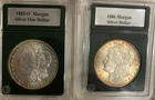1885-O and 1886-P MORGAN SILVER DOLLARS (xf-au-bu)