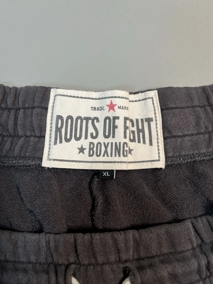 Pantalones Cortos de Boxeo Mike Tyson Vintage Años 80 Roots of Fight Hombres XL Parche Algodón Negro Foto 2 de 4