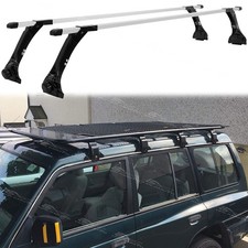 For Mitsubishi Pajero Shogun Gutter Roof Rack Crossbars Luggage Cargo Carriers