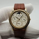 Seiko Vintage Two-Tone Moonphase Quartz Watch 7F39-6029 - FOR PARTS / REPAIR