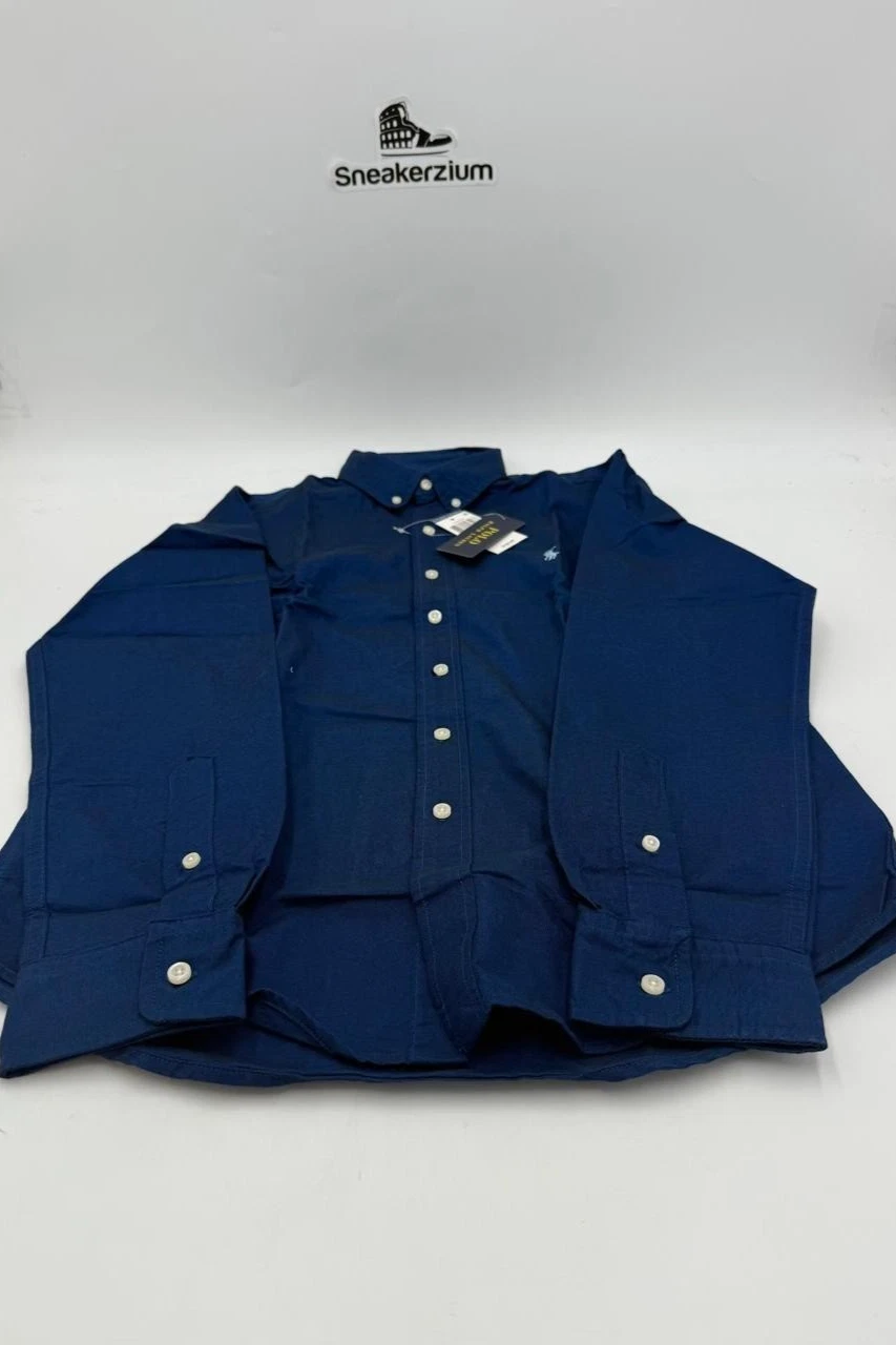 Polo Ralph Lauren Oxford Sport Shirt Chalet Blue Brand New Retail $125.00 image 3