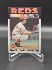 1986 Topps DAVE VAN GORDER Signed Card autograph AUTO REDS #143