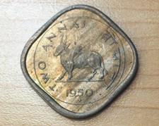 1950 India 2 Annas Zebu Unc.