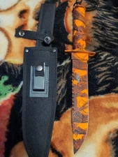 Orange Camo 14.5'' Survival Knife with Kit and Sheath (24/12/17*15*13/37)