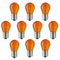 Auto Lampe Birne GlüHlampe 10 StüCk PY21W 12V 21W Bau15S Amber Orange
