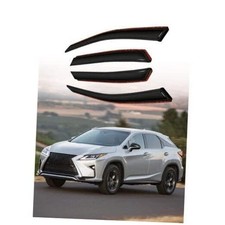 Tape-On Rain Guard 4-Piece for 2016-2022 Lexus RX350 450h 16-22 Lexus RX black