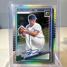 2025 Panini Donruss Optic Rated Prospects Trey Yesavage RC Auto#163 Holo Prizm