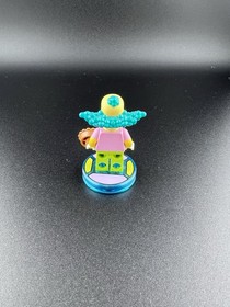 Krusty the Clown LEGO Dimensions Minifigure Toy Tag Base The Simpsons w/ Pie