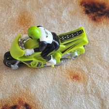Hot Wheels Green Black White Motorcycle Toy P...