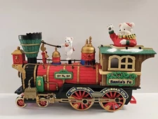 New Bright Holiday Express Dillards BEARS LOCOMOTIVE Engine Christmas TRAIN
