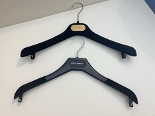 DOLCE & GABBANA Black Plastic Felt End Dress / Shirt Clothes Hanger