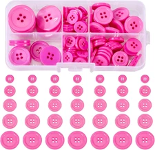 190 Pcs Resin Buttons for Crafts 4-Hole Flat round Sewing Buttons Craft Button f