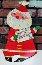 Rare Holt Howard Santa Christmas Card Display 1958 Japan
