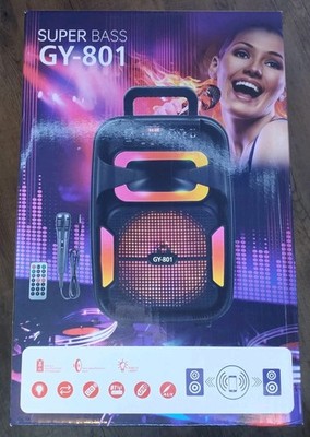 Tragbarer Lautsprecher Super Bass GY-801  Party