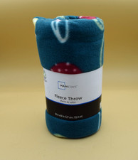 New Mainstays Fleece Throw 50" x 60" Blanket Mushrooms